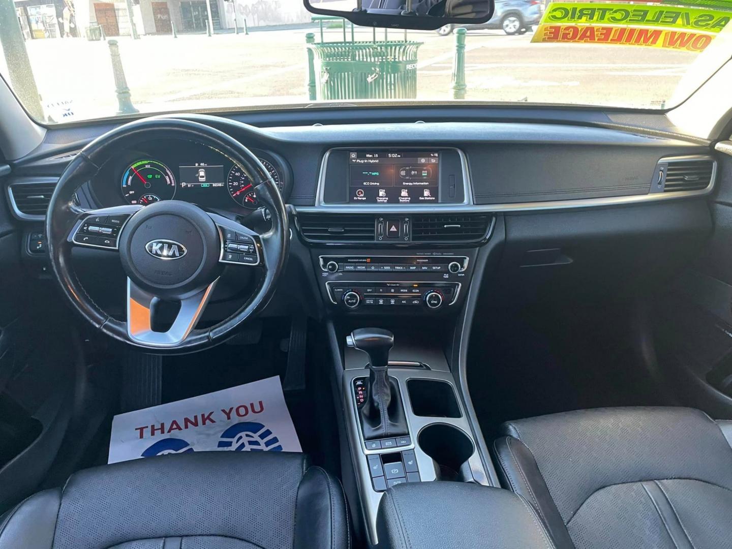 2020 BLACK /BLACK Kia Optima Hybrid (KNAGV4LDXL5) , located at 744 E Miner Ave, Stockton, CA, 95202, (209) 944-5770, 37.956863, -121.282082 - Photo#8